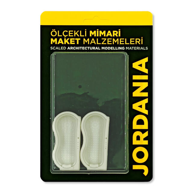 Jordania Maket 1:025 Ölçek Tefriş Küvet 32x20x70 mm - 1