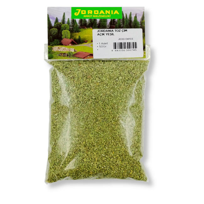 Jordania Maket Zemin Toz Çim 50 gr Açık Yeşil 04103 - 1