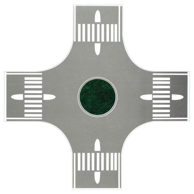 Jordania Sticker Maket Kavşak Gri 1:100 Ölçek 4'lü 100-G - 1