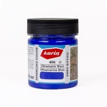 Karin Ebru Boyası 105 ml Ultramarine Mavi 406 - KARİN