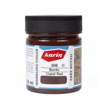 Karin Ebru Boyası 105 ml S:306 Bordo - KARIN