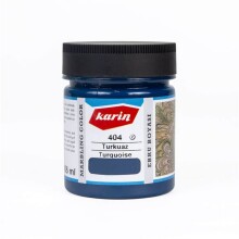 Karin Ebru Boyası 105 ml S:404 Turkuaz - KARİN