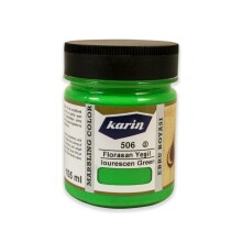 Karin Ebru Boyası 105 ml Floresan Yeşil 506 - Karin