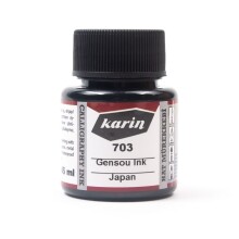 Karin Hat Mürekkebi 30 ml Siyah N:703 30 ml - KARIN