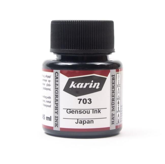 Karin Hat Mürekkebi 30 ml Siyah N:703 30 ml - 1