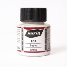 Karin Hat Mürekkebi 45 ml Beyaz 101 - KARİN