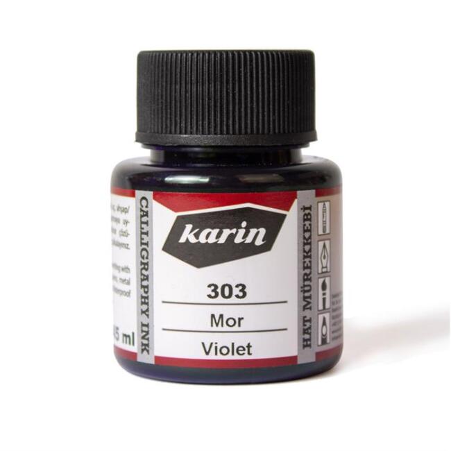Karin Hat Mürekkebi 45 ml Mor 303 - 1