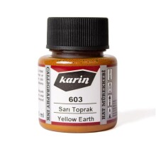 Karin Hat Mürekkebi 45 ml Sarı Toprak 603 - KARIN