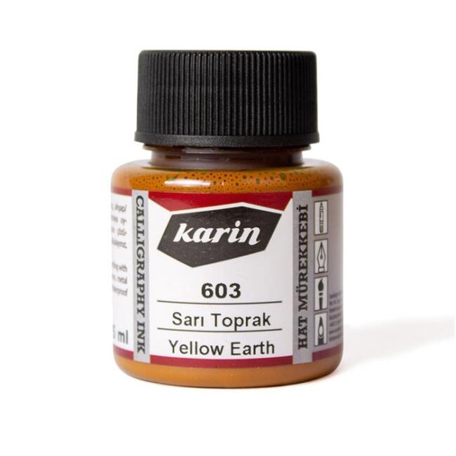 Karin Hat Mürekkebi 45 ml Sarı Toprak 603 - 1
