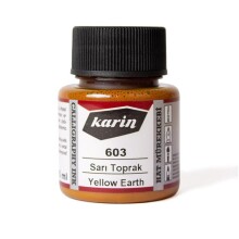 Karin Hat Mürekkebi 45 ml Sarı Toprak 603 - Karin