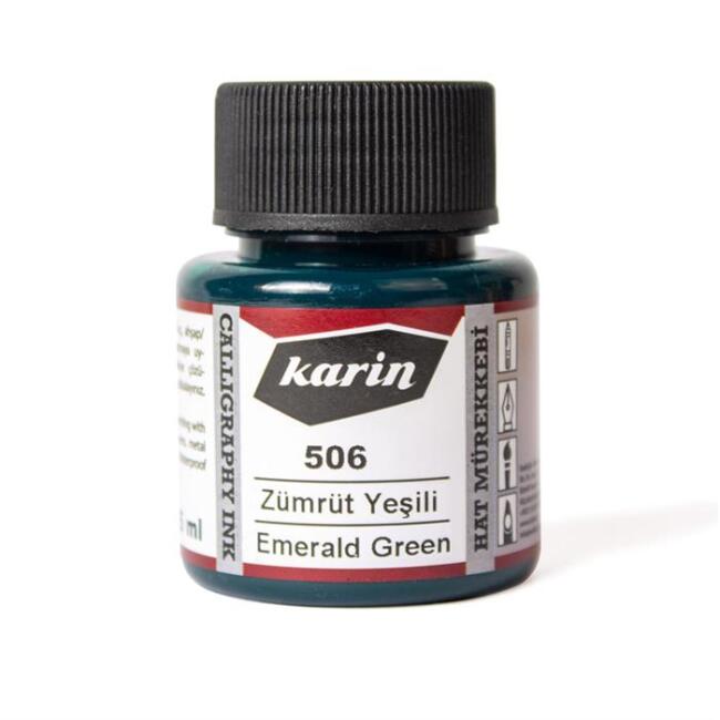 Karin Hat Mürekkebi 45Ml N:506 Zumrut Yeşili - 1