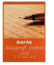 Karin Kaligrafi Defteri Çizgisiz A4 50 yp. - KARİN