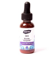 Karin Kolay Ebru Boyası 30 ml Bordo 303 - Karin