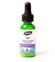 Karin Kolay Ebru Boyası 30 ml Çimen Yeşili 504 - KARİN