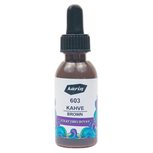 Karin Kolay Ebru Boyası 30 ml Kahve 603 - KARİN