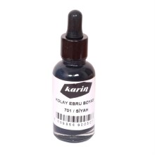 Karin Kolay Ebru Boyası 30ml - Siyah - Karin