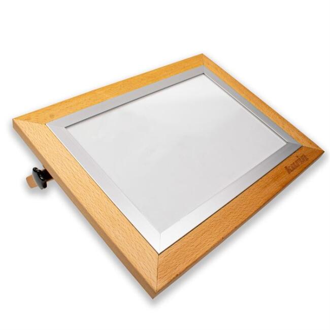 Karin Naturel Kayın Yüksek Işıklı Led Eskiz ve Çizim Masası 40x60 cm - 1