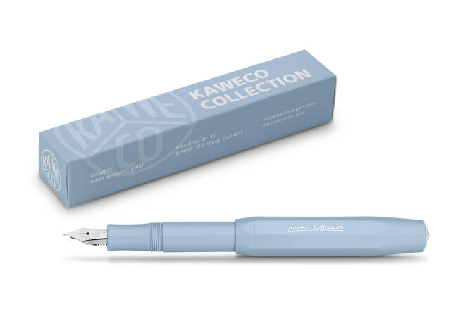 Kaweco Dolma kalem N:11000296 M uç Klasik Sport Collection Buz Mavi - 6