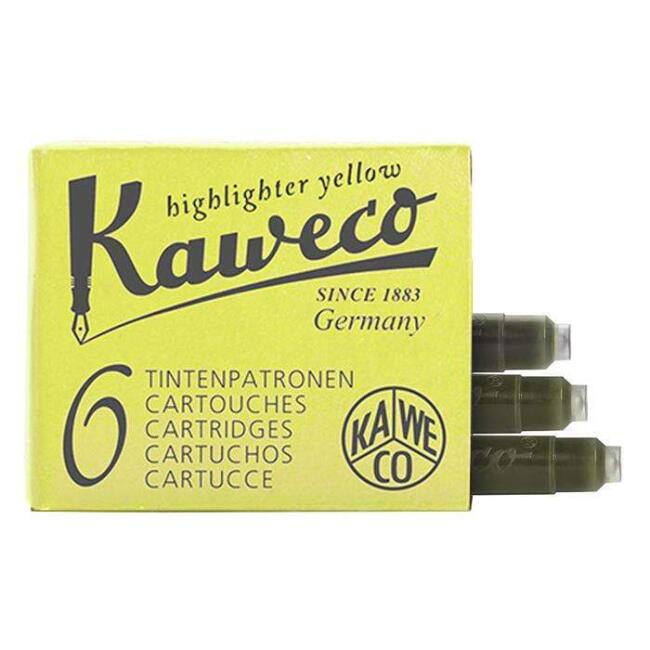 Kaweco Neon Sarı 6Lı Kartuş - 1