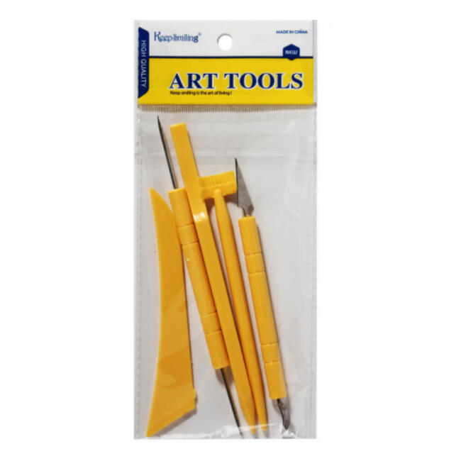 Gvn Art Plastik Seramik Hamuru Şekillendirme Seti 5'li TS-5A - 1