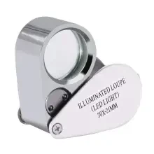 Kembs Metal Işıklı Lup Büyüteç 30X Büyütme 21 mm Mercek BYT-2107 - 1