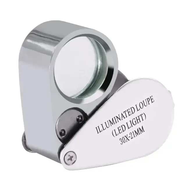 Kembs Metal Işıklı Lup Büyüteç 30X Büyütme 21 mm Mercek BYT-2107 - 1