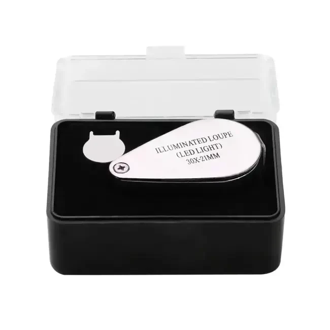 Kembs Metal Işıklı Lup Büyüteç 30X Büyütme 21 mm Mercek BYT-2107 - 4