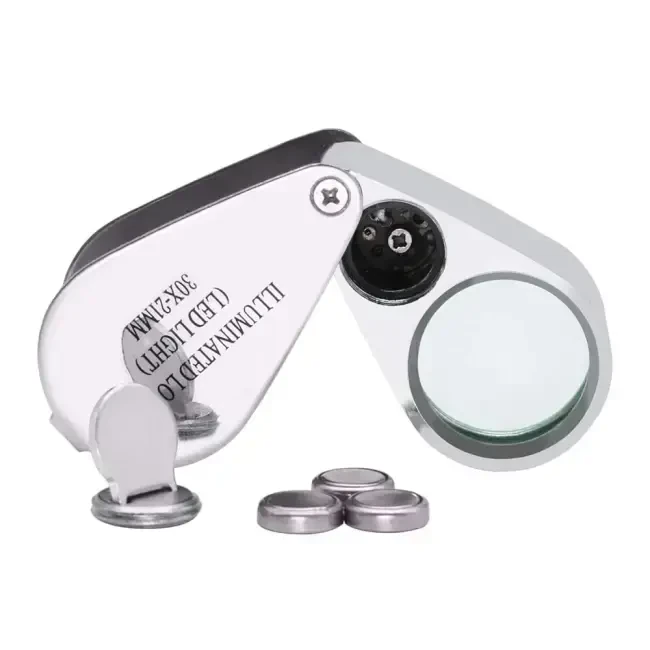 Kembs Metal Işıklı Lup Büyüteç 30X Büyütme 21 mm Mercek BYT-2107 - 3