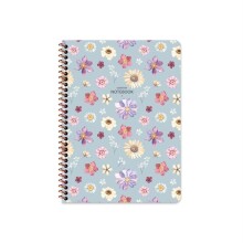 Keskin Color Defter Çiçek Çizgili 16.5x22.5cm 80 Yaprak 324621-99 - KESKIN COLOR