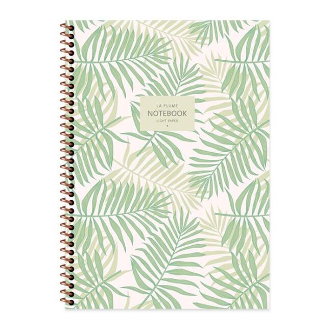 Keskin La Plume Leaves Çizgili Defter A4 80 Yaprak N:385211-99 - 1