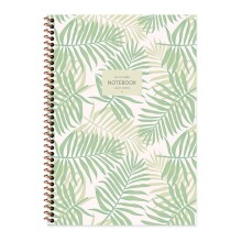 Keskin La Plume Leaves Çizgili Defter A4 80 Yaprak N:385211-99 - KESKIN COLOR