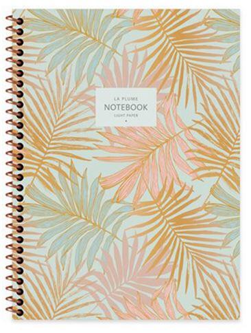 Keskin La Plume Leaves Defter 16.5x22.5 cm 80 Yaprak Çizgili 385241-99 - 1