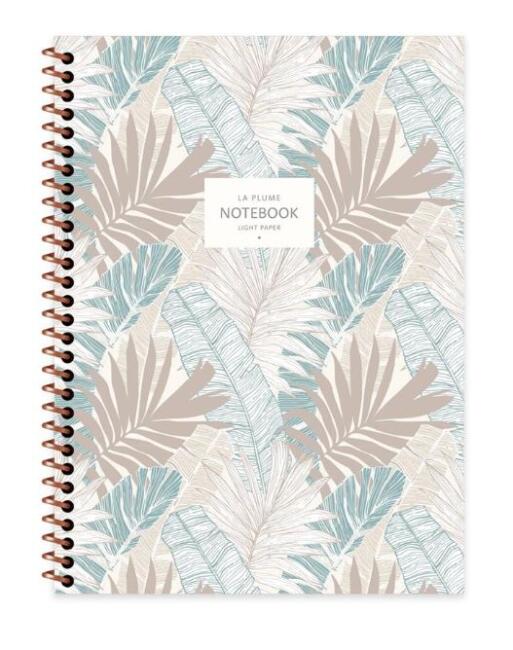 Keskin La Plume Leaves Defter A4 80 Yaprak Düz 385210-99 - 1