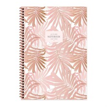 Keskin La Plume Leaves Kareli Defter A4 80 Yaprak N:385212-99 - Keskin Color