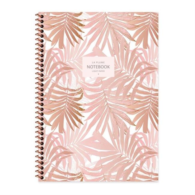 Keskin La Plume Leaves Kareli Defter A4 80 Yaprak N:385212-99 - 1
