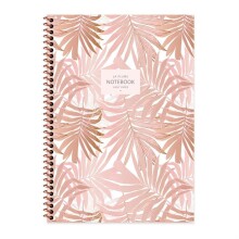 Keskin La Plume Leaves Kareli Defter A4 80 Yaprak N:385212-99 - KESKIN COLOR