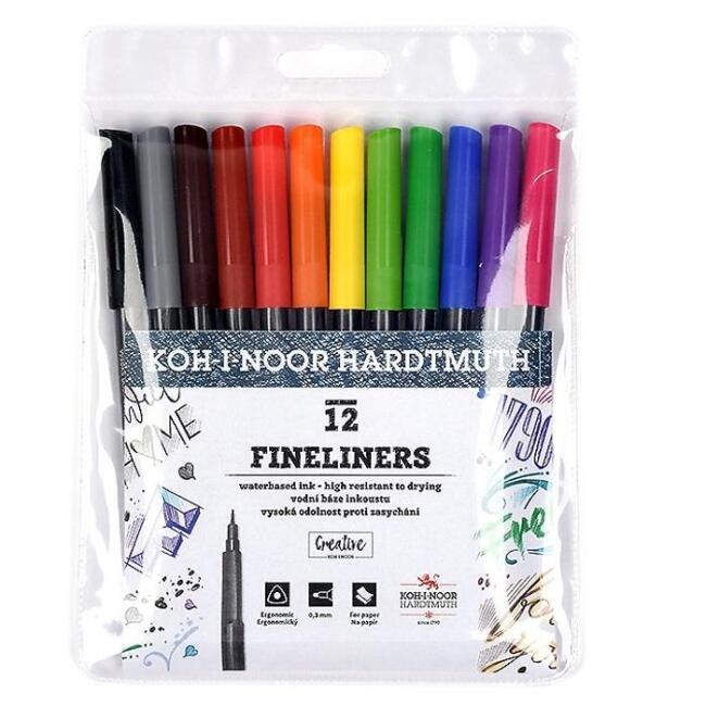 Koh-i-Noor 0.3 mm Fineliner Kalem Seti 12’li - 1