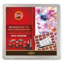 Koh-i-Noor Modeluz Metal Kutu Tablet Sulu Boya 24’lü Set - Koh-i Noor