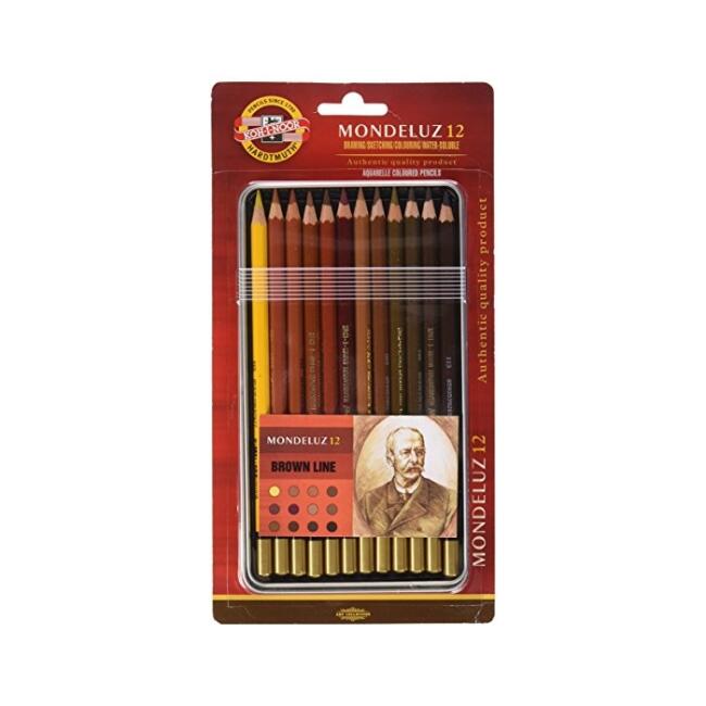 Koh-i-Noor Mondeluz Aquarell Kalem Seti Brown Line - 1