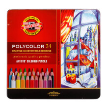 Koh-i-Noor Polycolor Kuruboya Kalem Seti 24'lü 3824 - Koh-i Noor