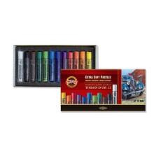 Koh-i-Noor Toison D’or Extra Soft Pastel Boya Karışık Tonlar 12’li Set - Koh-i Noor