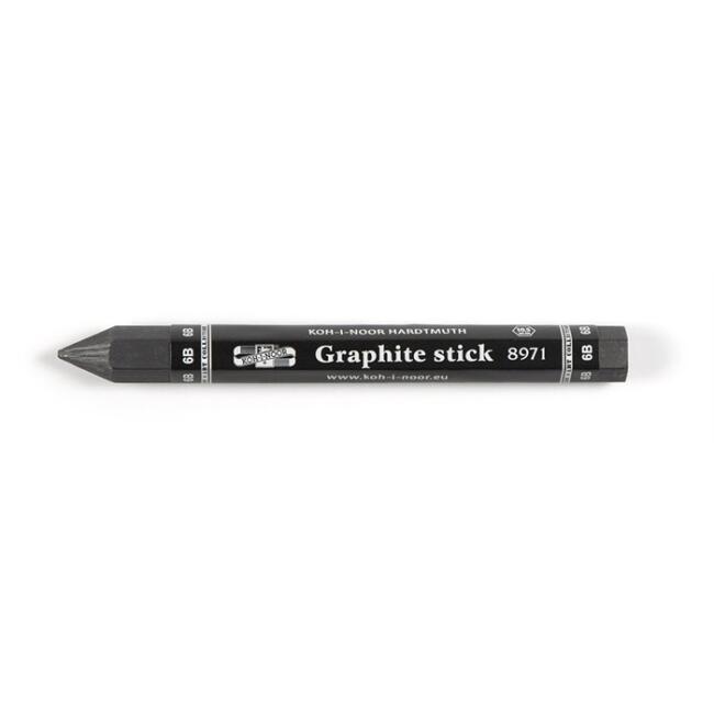 Koh-i-Noor Jumbo Graphite Çubuk 6B 6 Köşeli - 1