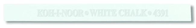 Koh-i-Noor Kömür Füzen Kare Çubuk 7x70mm White Chalk 4391 - 1