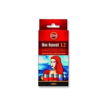 Koh-i-Noor Wax Aquarel Mum Boya Kalem Seti 12’li - Koh-i Noor