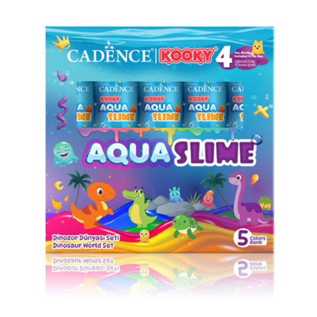 Kooky Aqua Slime Dinazor Dünyası Seti 5'li - 1