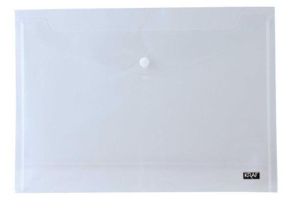 Kraf Şeffaf Çıtçıtlı Dosya A3 1219 - 1