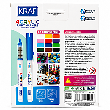 Kraf Akrilik Marker Seti 12 Renk - 2