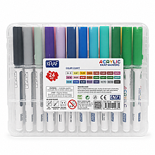 Kraf Akrilik Marker Seti 24 Renk - 2