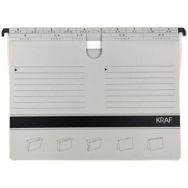 Kraf AsKili Telli Dosya Gri - 1