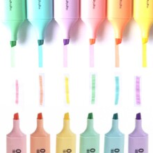 Kraf Fosforlu Kalem Pastel Renkler 6’li N:335 - 2